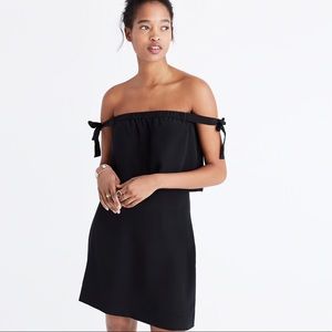 Madewell Silk Off-The-Shoulder Dress